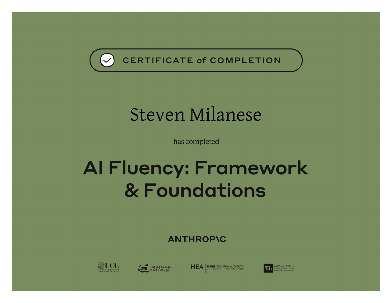 AI Fluency Certificate
